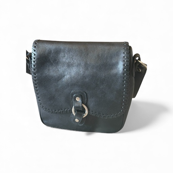 Lara Giusti Italian Black Leather Shoulder Bag - Picture 4 of 8